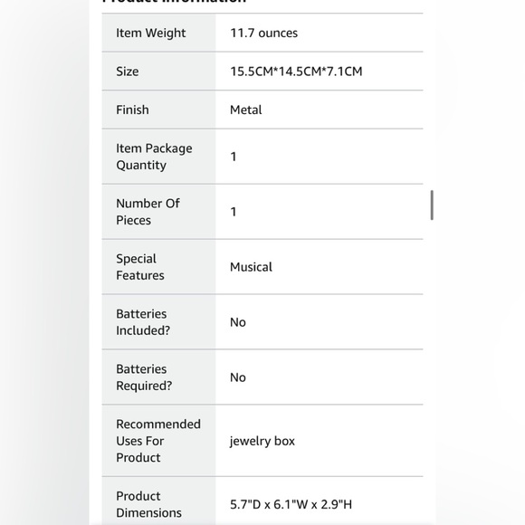 🎄5/$30 NWT Sealed! Forever Love 🎵 Music Box Creative Life white - Picture 9 of 13